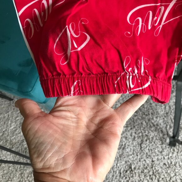 VICTORIA'S SECRET size XXL Red Love Cotton Modal Soft Pajama Pants Pockets - Picture 3 of 6